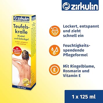 zirkulin Teufelskralle Muskel- und Gelenkgel, 125 ml Gel
