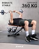 Xadmax Banc Musculation Pliable, Bancs de Musculation, Supporte 360 KG, Très Robuste et Résistant, Parfait pour Home Gym, Fitness Haltères, Machine Sport Maison, Banc Muscu - 2