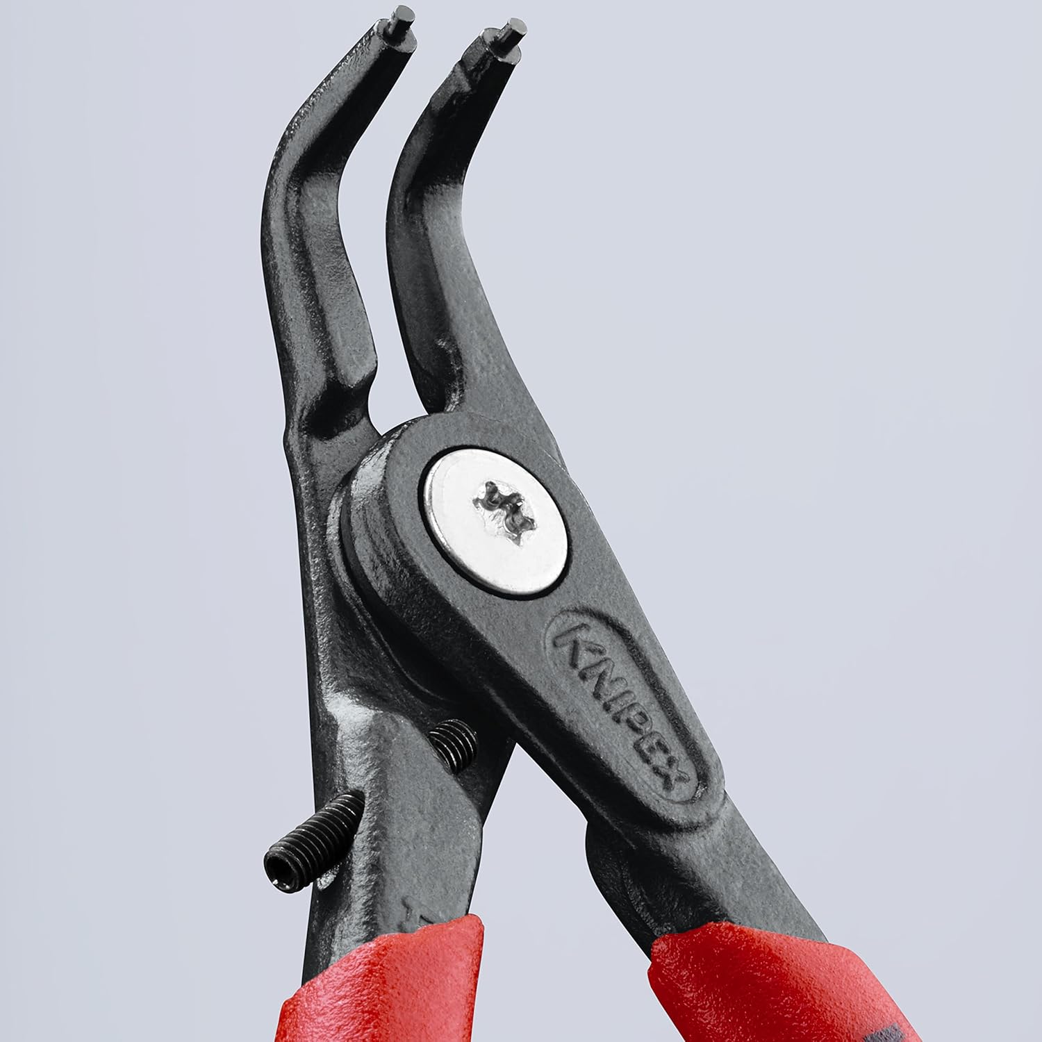 KNIPEX Tools 49 41 A11 Precision Circlip Snap-Ring Pliers with Limiter, External 90-Degree Angle