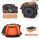 Hzycwgone Carrying Case Travel Tote Bag Backpack Portable Rugged Cover Shoulder Strap for JBL PartyBox Encore Essential 2 Portable Party Speaker,Extra Pockets for Microphone,Charger,Accessories gallery image