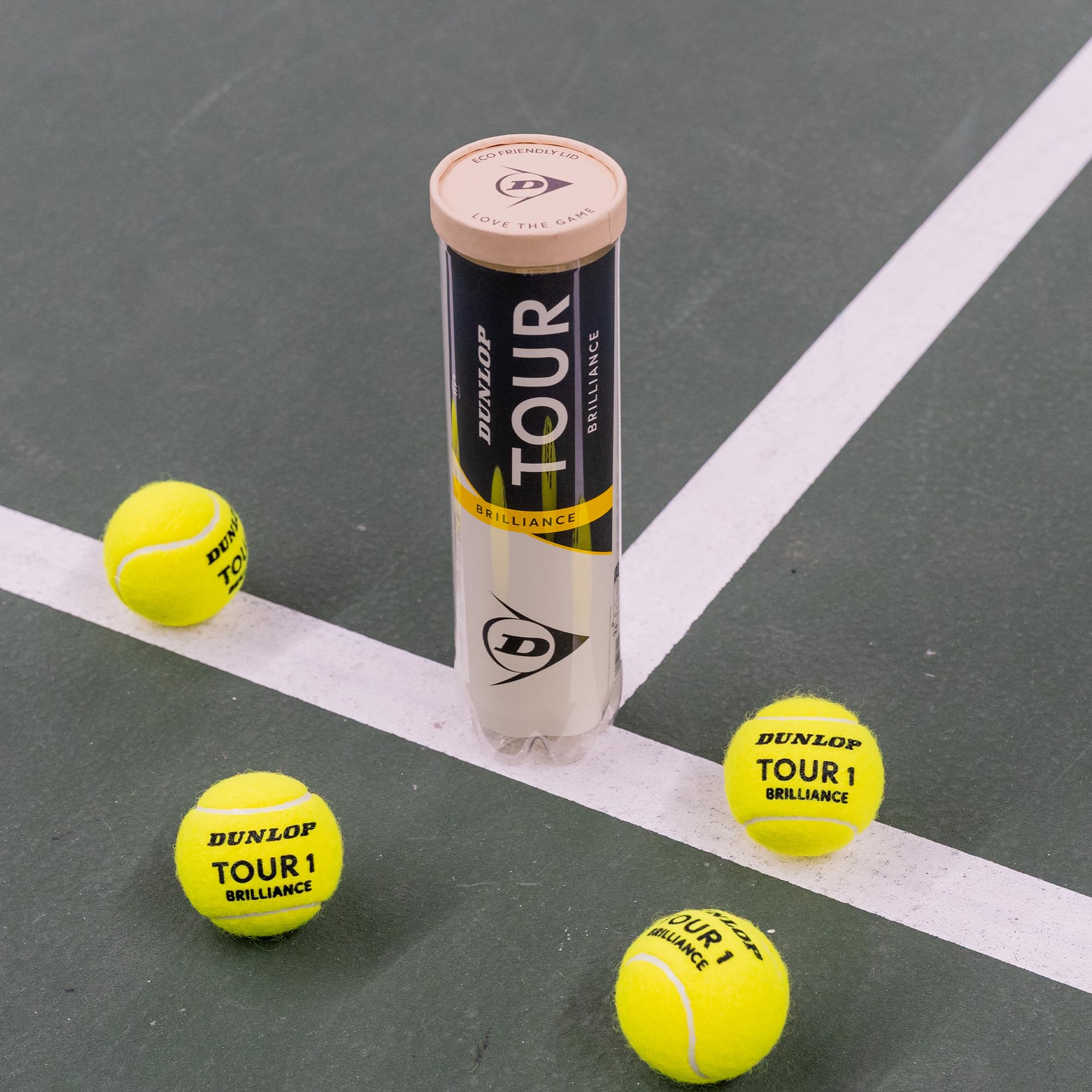 DUNLOP Balle de Tennis Tour Brilliance - pour Toutes Les Surfaces