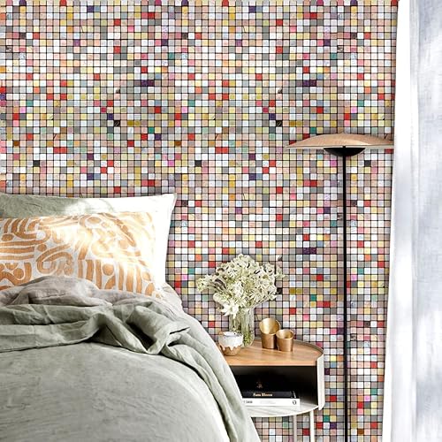 Miniatura 5 de WEIMEISC 10 hojas de azulejos en muro para cocina, azulejos autoadhesivos, para pegar en tocadores de baño, decoración de chimenea, mesa de