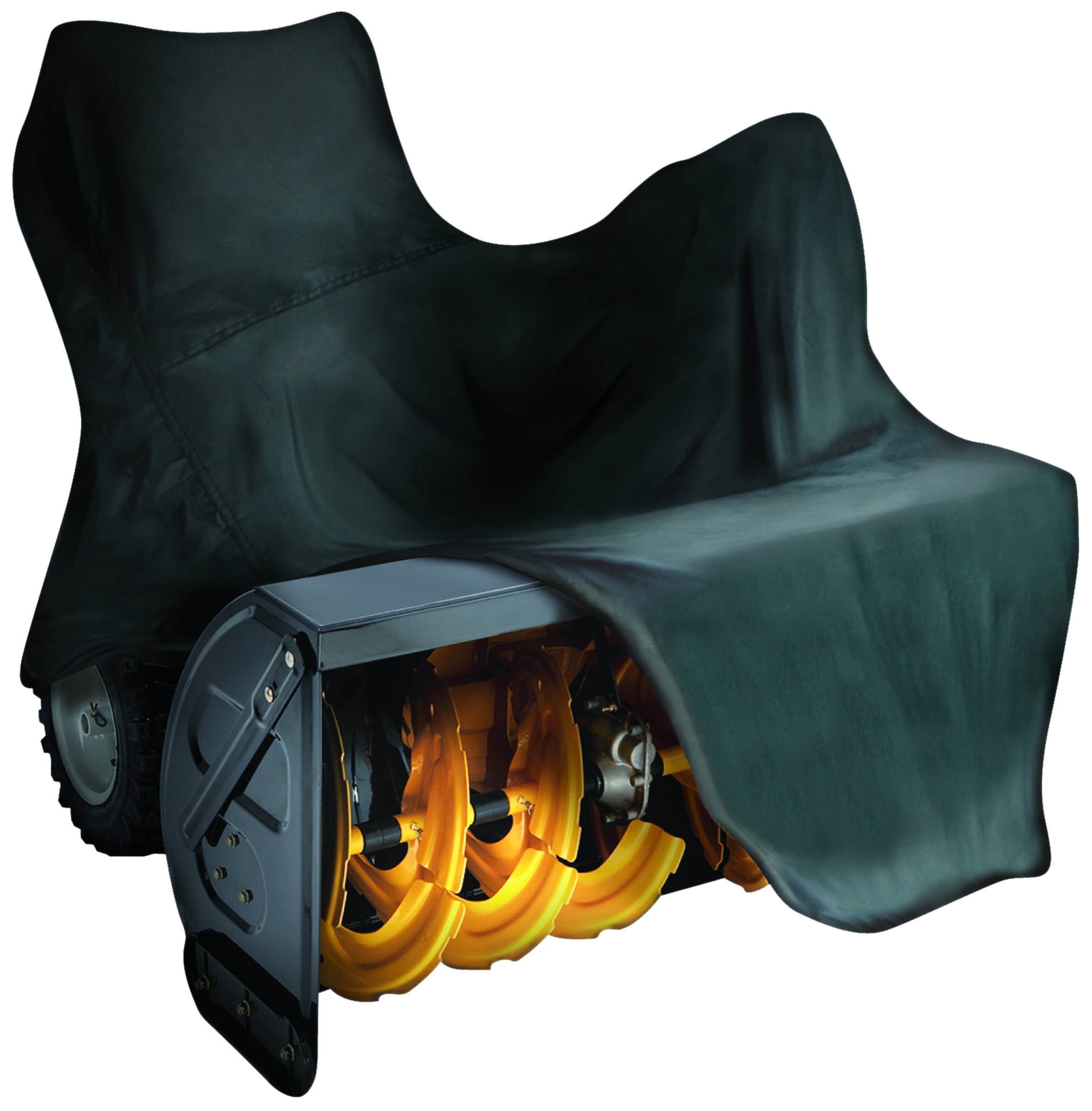GREENSTAR - Housse Protection Fraise Motoculteur - Pour Fraise à Neige - Polyester - Noire - Dimensions : 196 x 123 / 96 x 114 cm