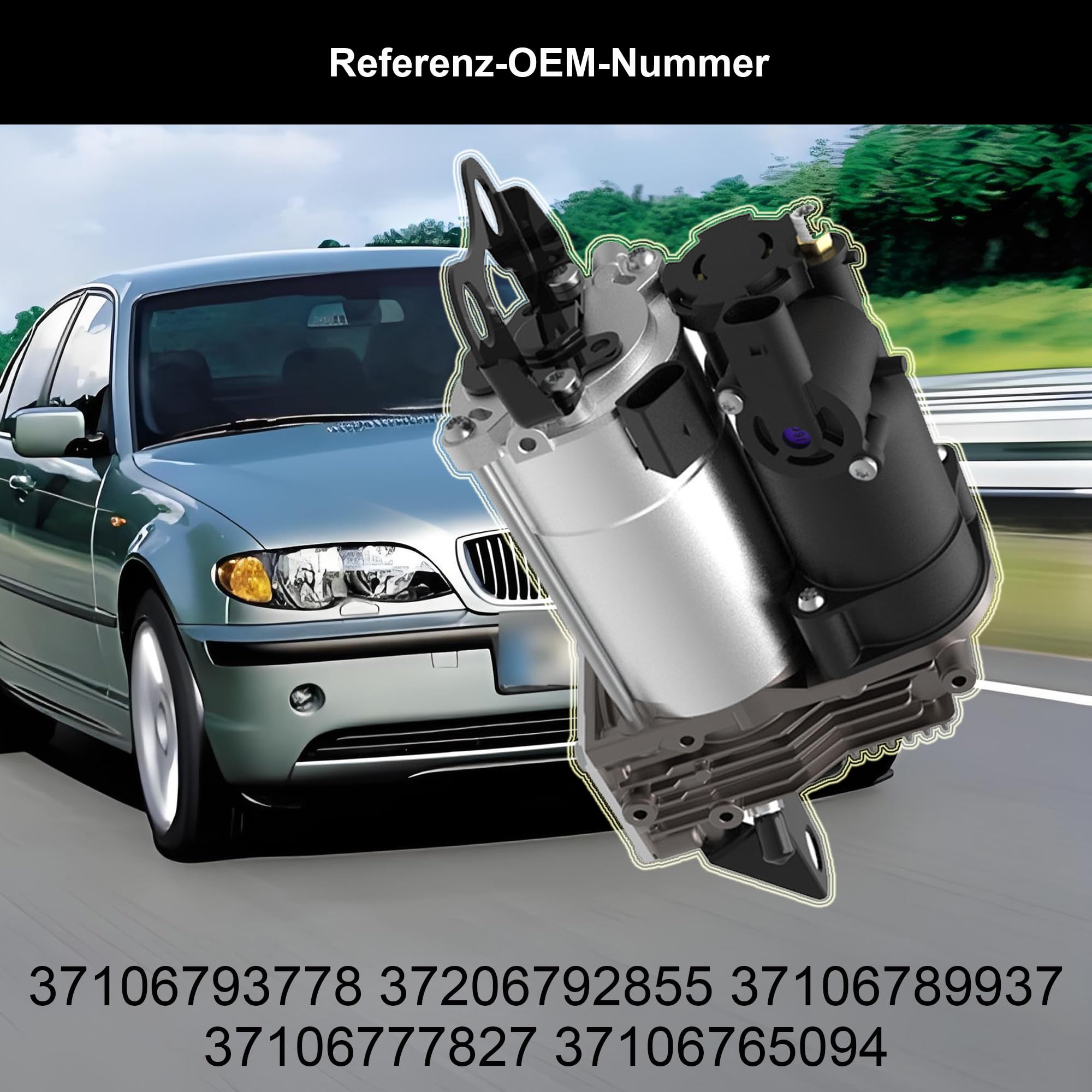 37206792855 Luftfederung Kompressor Niveauregulierung für BMW E61 5er Touring Kombi BJ 04-10 37106793778