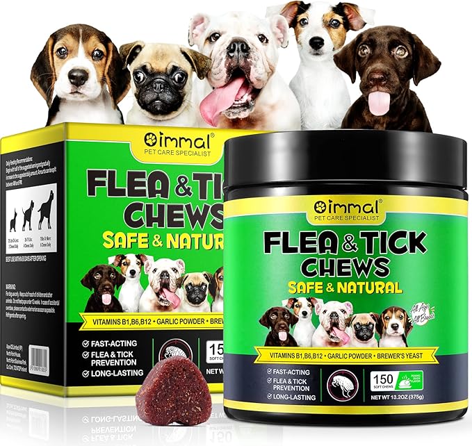 Flea and Tick Prevention for Dogs Chewable, 150 Chews Dog