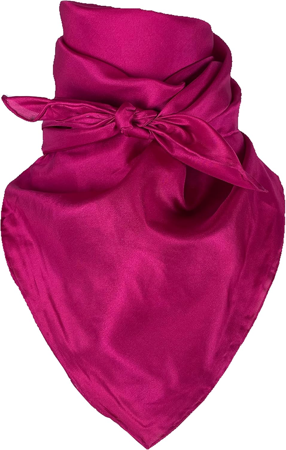 Wyoming Traders Solid Cowboy Wild Rag 100% Silk Scarf Bandana Multiple Colors L 34.5" and XL 42"