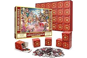2024 Advent Calendar Adult, 1008 pcs Jigsaw Puzzle for Christmas Countdown, 24...