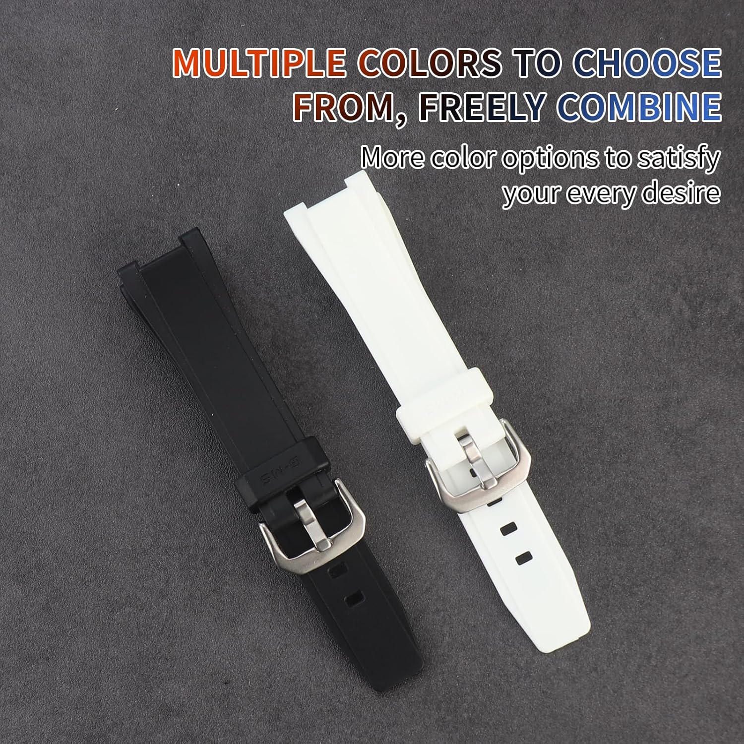 Soft Silicone Replacement Strap for Casio MSG-S200G/MSG-W200 Men's Strap Watch Accessories