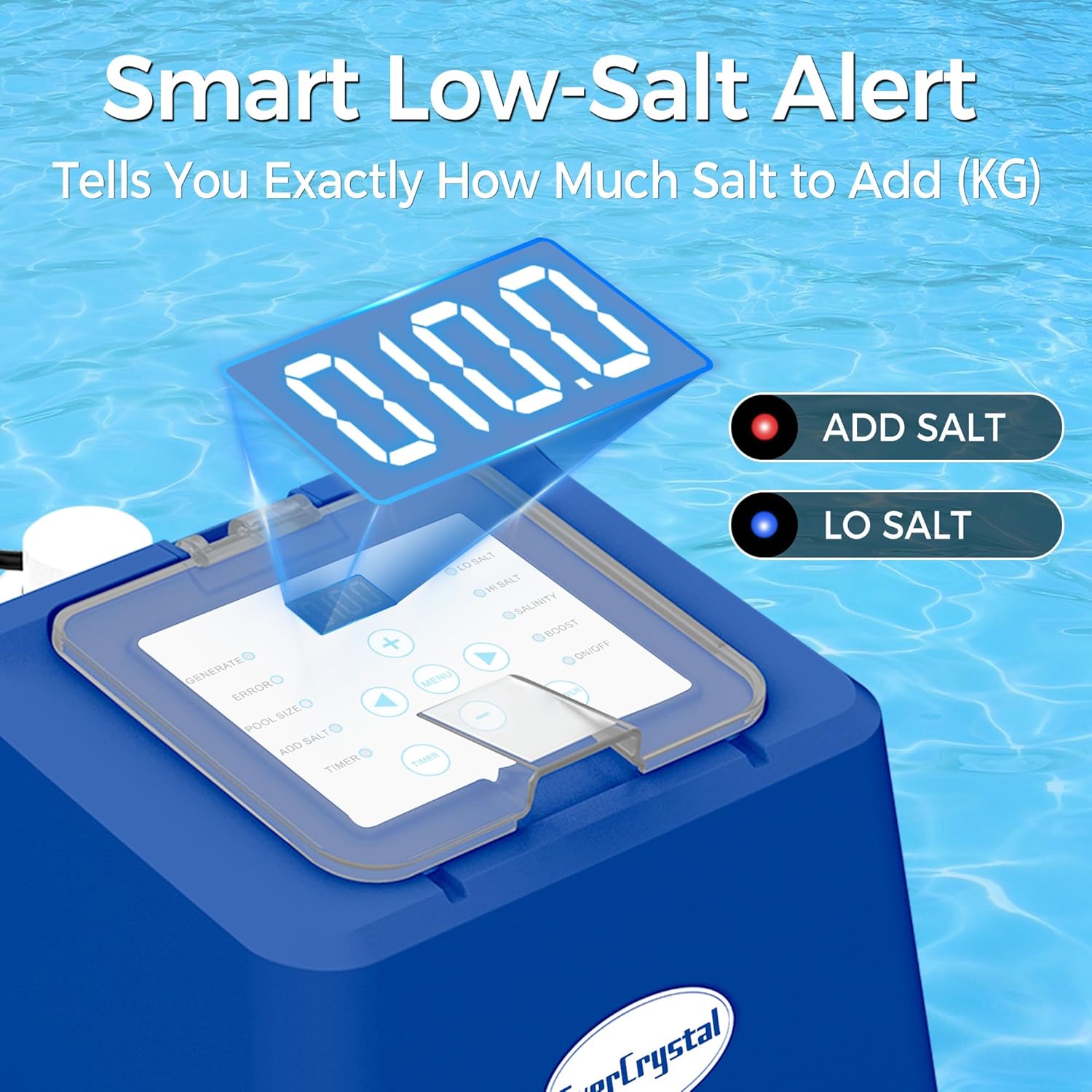 Saltwater Pool Chlorinator System for Above Ground Pools up to 20,000 Gallons - 110V GFCI Salt Chlorine Generator with Auto Clean, Salinity Sensor & 12H Timer, Easy Installation Complete Kit