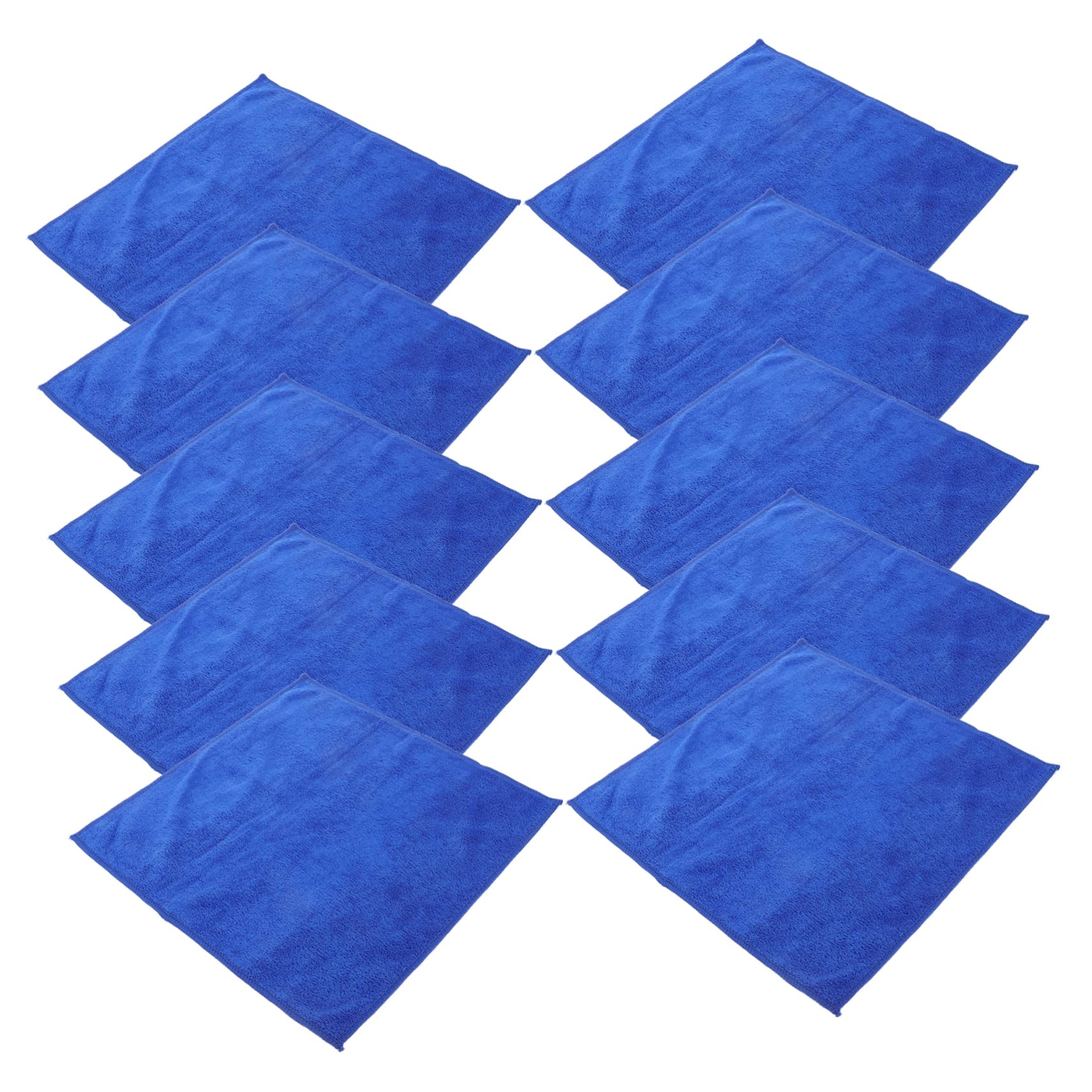 Mikinona 10 Pcs Microfiber Car Drying Towels Thick and Absorbent Car Cleaning Cloths Multi Functional Wiping Supplies and Household Use