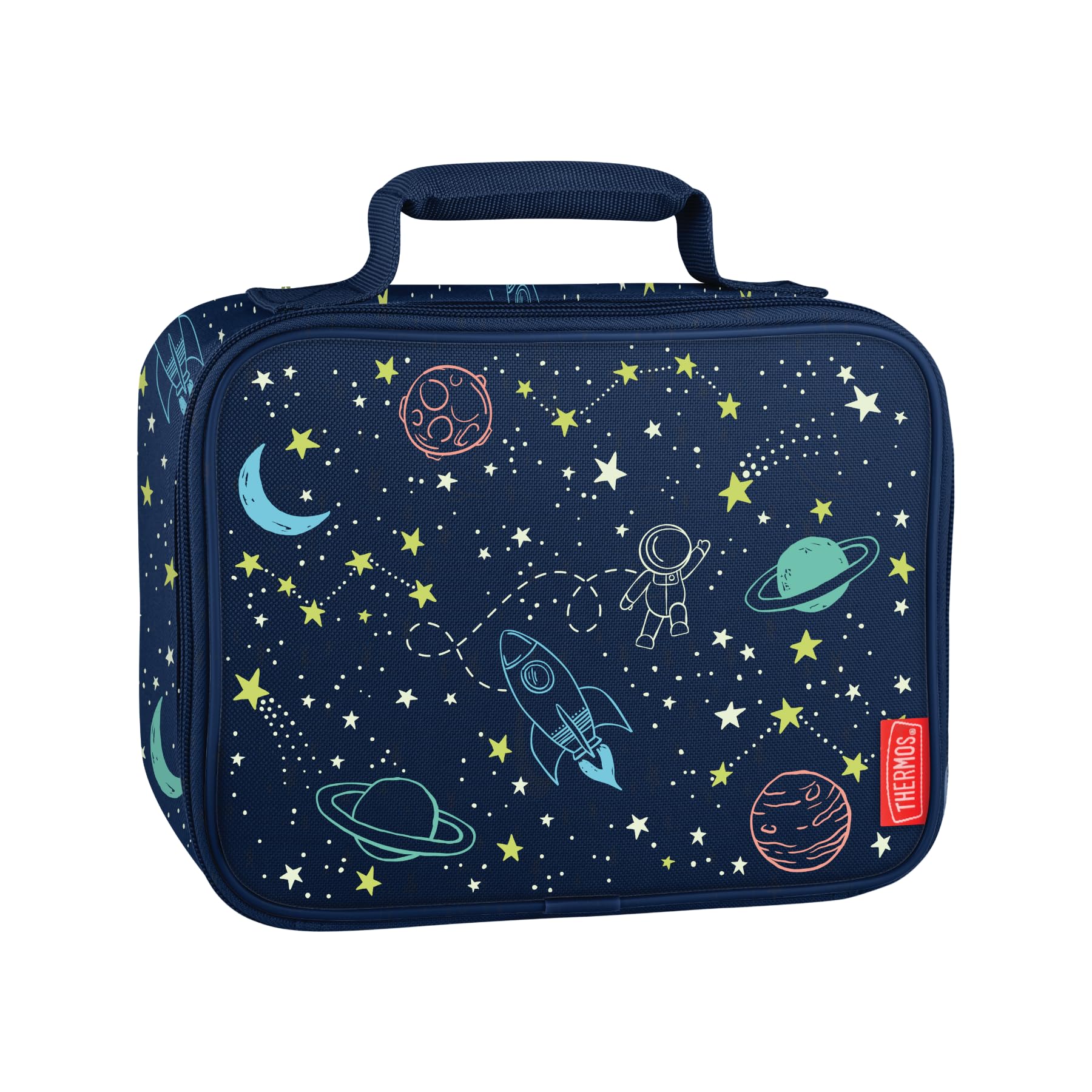 Thermos Insulated Lunch Bag for Children, Astronaut & Space Blue, 4L, Children's Backpack with Adjustable Straps & Side Compartments, Ideal for Nursery and Nursery, BPA and PVC Free
