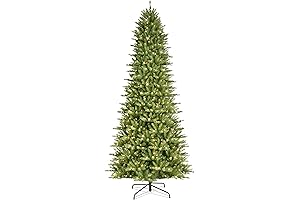 Puleo International Pre-Lit 12 ft Slim Fraser Fir Artificial Christmas Tree