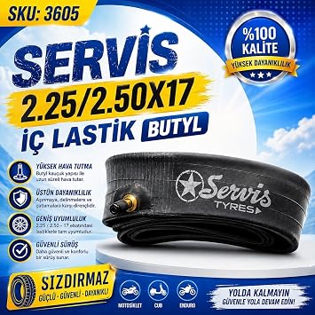 Servis 2.25/2.50X17   LAST K BUTYL Motosiklet   Lasti i 1 ADET