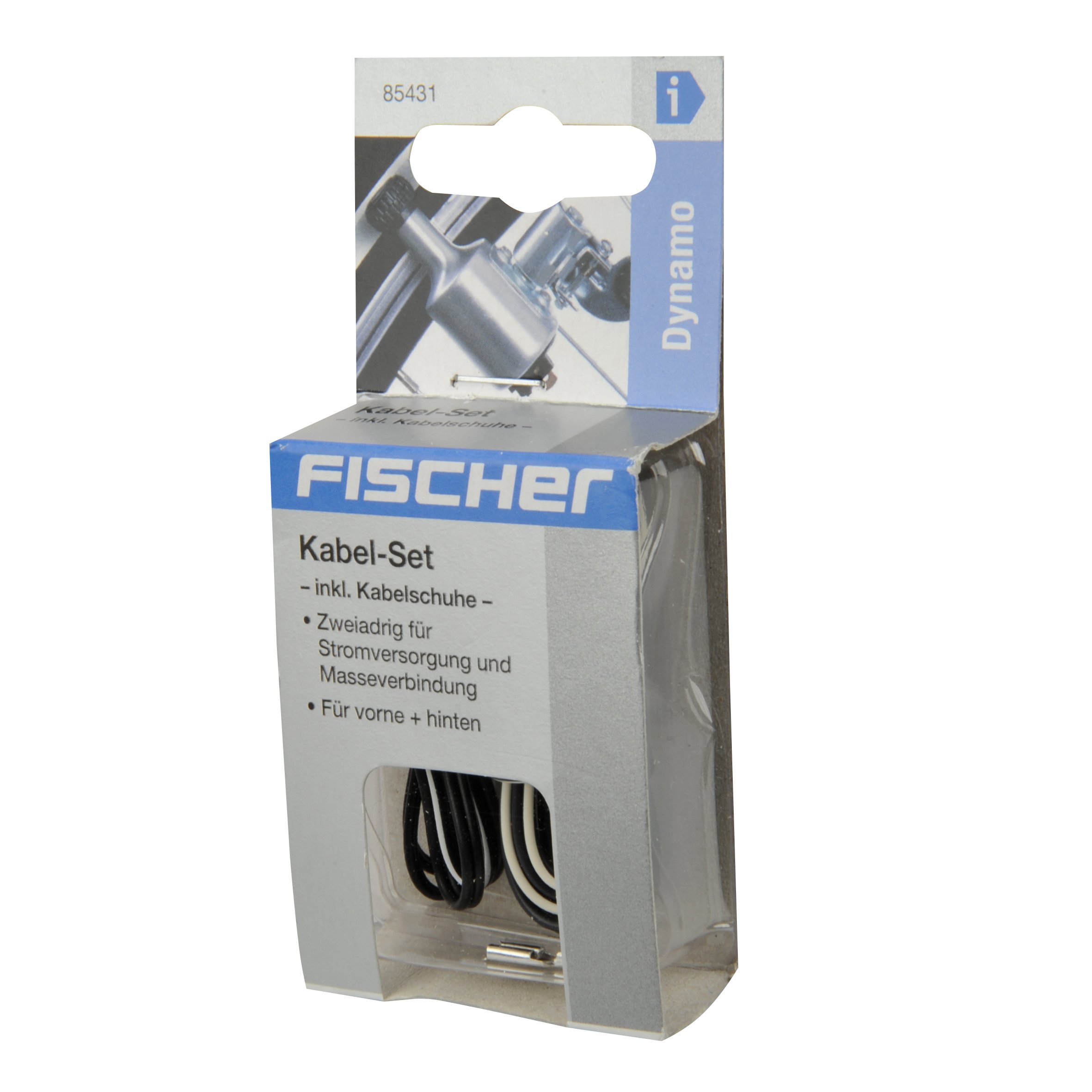 Fischer Uniseks 85431 Zestaw Kabli, Czarny/Biały, 65 cm