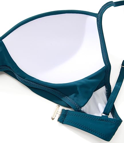 Miniatura 5 de SUUKSESS Bikini de cintura alta para mujer, sexy, push up, traje de baño de dos piezas