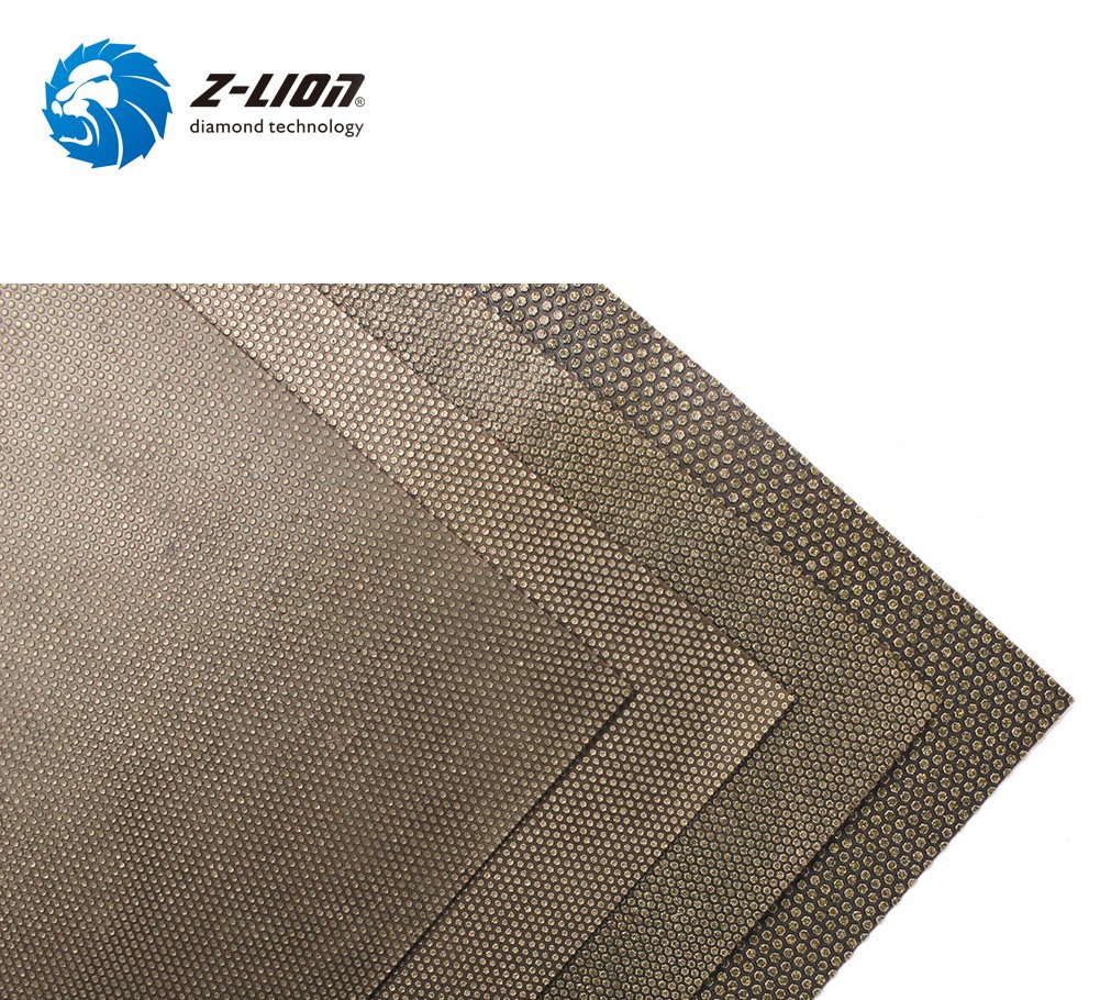 Z-Lion Hojas de papel abrasivo de diamante, papel de lija de diamante para moler piedra, vidrio, cerámica, herramienta de diamante (8 piezas/juego)