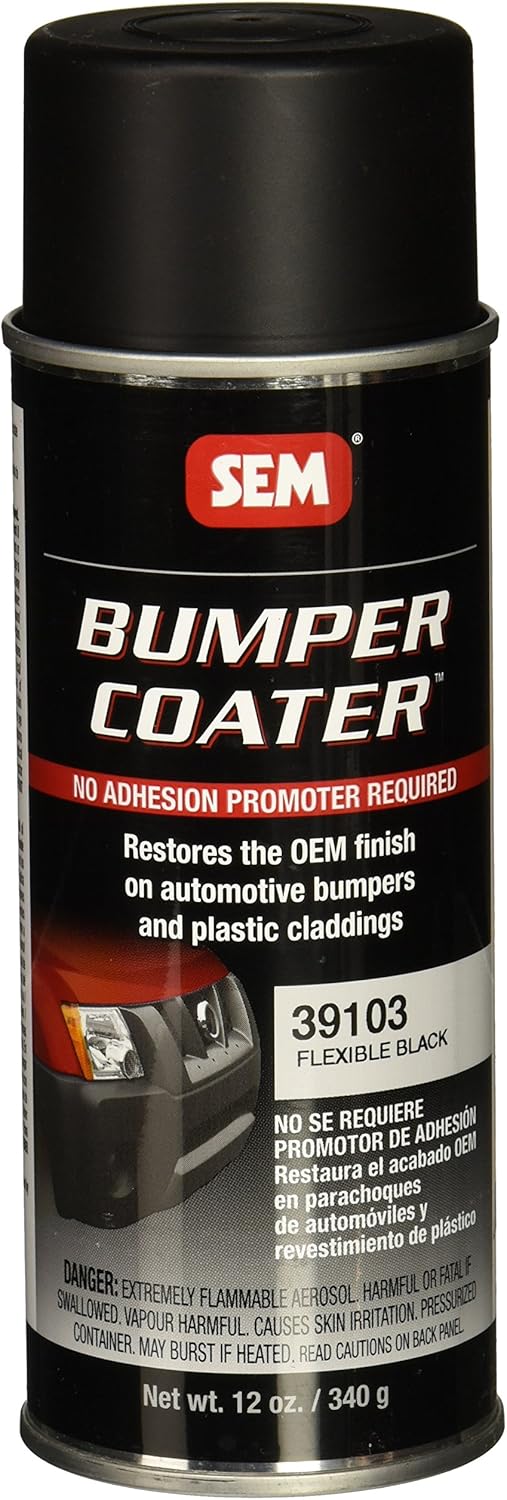 SEM 39103 Black Original Flexible Bumper Coater Aerosol - 12 oz.