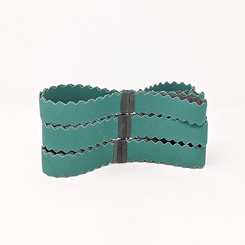 Miniatura 2 de Cinturones de lijado de borde festoneado de 1 x 72 pulgadas, correas de acabado extra flexibles para lijadora de banda de 2 x 72 pulgadas, ideal