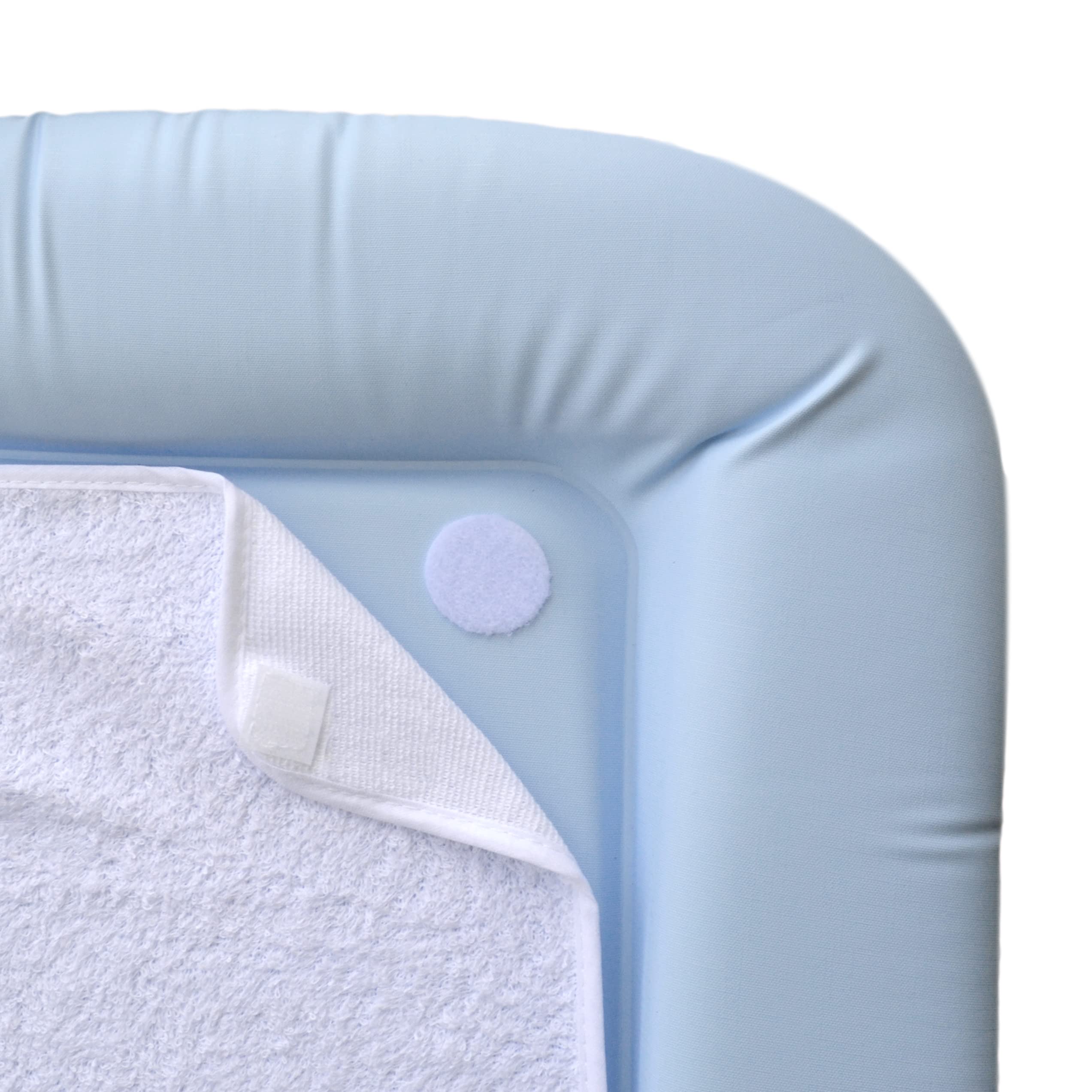 Colchón cambiador de PVC con 2 esponjas mejoradas y cómodas, 42 x 70 cm, nubes
