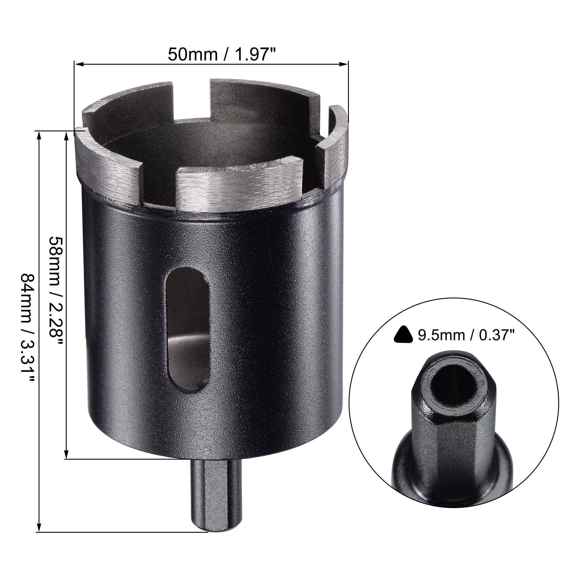 uxcell 50mm Diamond Core Drill Bits Dry 