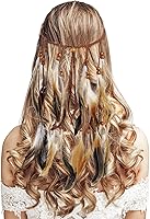 Vista 13 de DOCILA Diademas de flores para mujer, diadema floral hippie bohemia, corona de hadas, boda, fiestas, traje, accesorios para el cabello