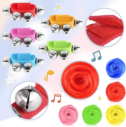 Miniatura 2 de 60 piezas de instrumentos musicales de huevo de Pascua, recuerdo de fiesta musical para niños, juguete de percusión, cascabeles de muñeca, martillos