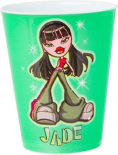 Miniatura 4 de Silver Buffalo Bratz Sparkle con Jade, Sasha, Yasmin y Cloe - Juego de 4 vasos mini de plástico, 1.5 onzas