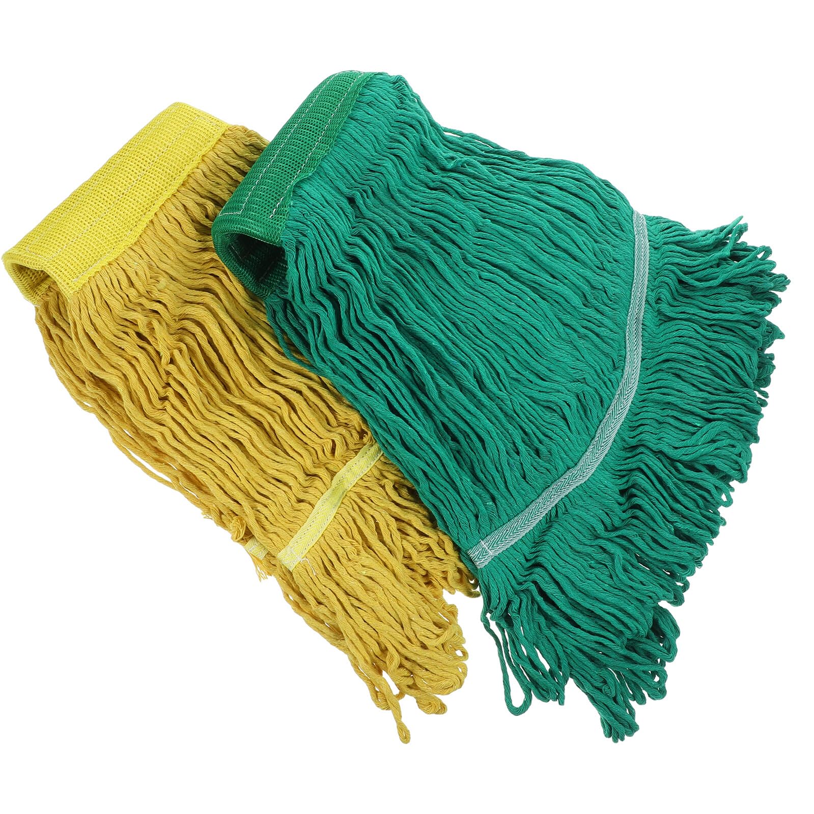 MAGICLULU Recambio de Fregona de Algodón Buena Absorción de Agua y Lavable, Cabezales de Trapeador Reutilizables 2piezas para Limpieza Hogar