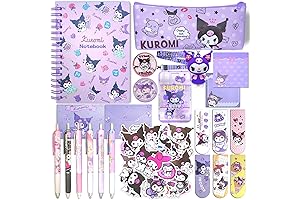 Delightful Sanrio Stationery: Kuromi's Adorable School Companion