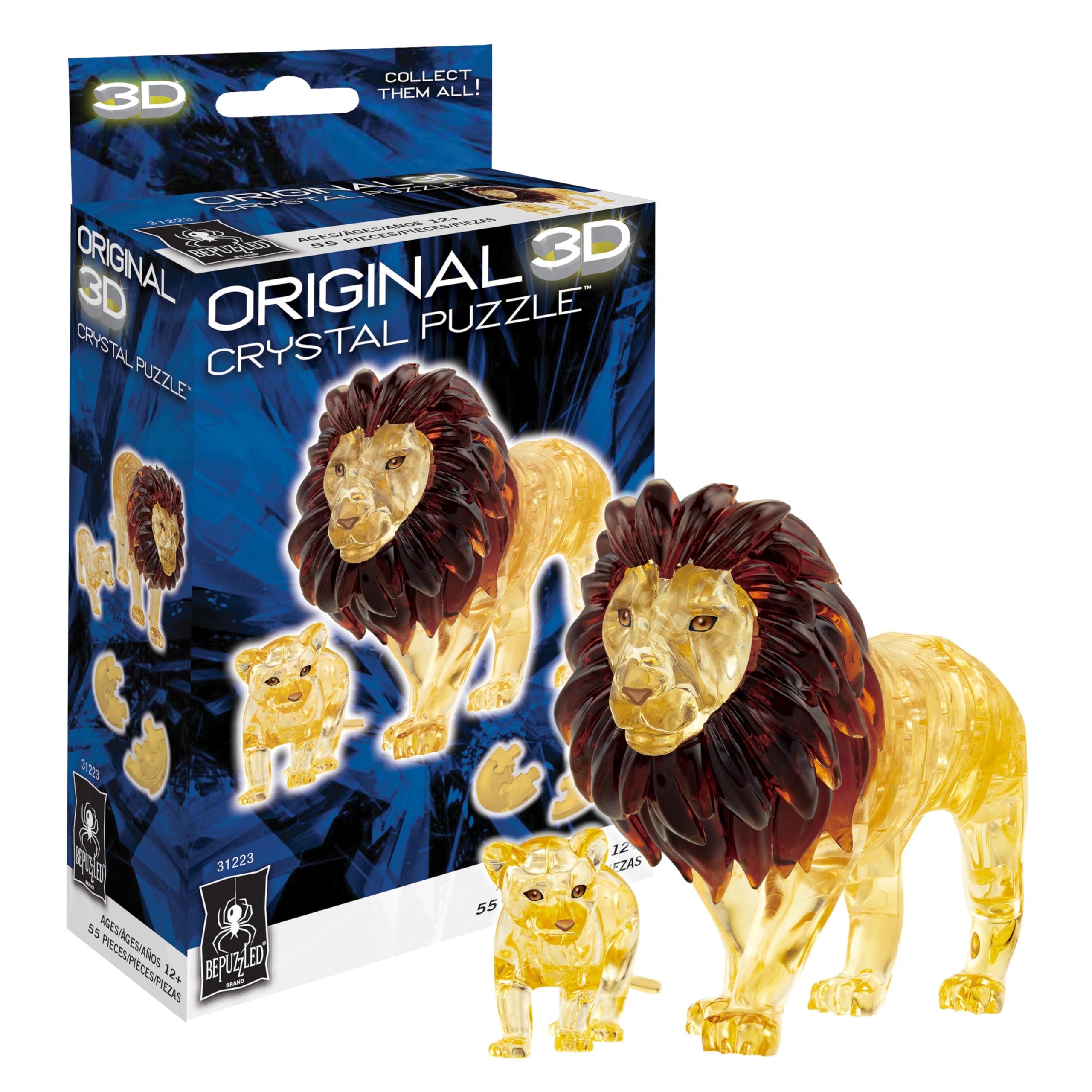 Amazon.com: BePuzzled, Lion and Baby Original 3D Crystal Puzzle
