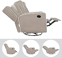 Vista 33 de Naomi Home Odelia - Sillón reclinable, mecedora, deslizador, giratorio