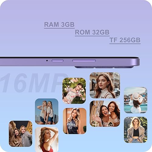 Miniatura 3 de A1 4G Teléfono Android Pantalla de 6.6 pulgadas Teléfonos desbloqueados Desbloqueado para T-Mobile 32 GB Android 14 Teléfono celular de 3 GB