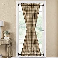 Vista 8 de VHC Brands Cenefa a cuadros de sidra, bronceado y carbón, 16 x 72 pulgadas