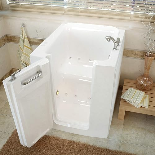 3238LWA 32x38 Left Drain White Air Jetted Walk-In Bathtub