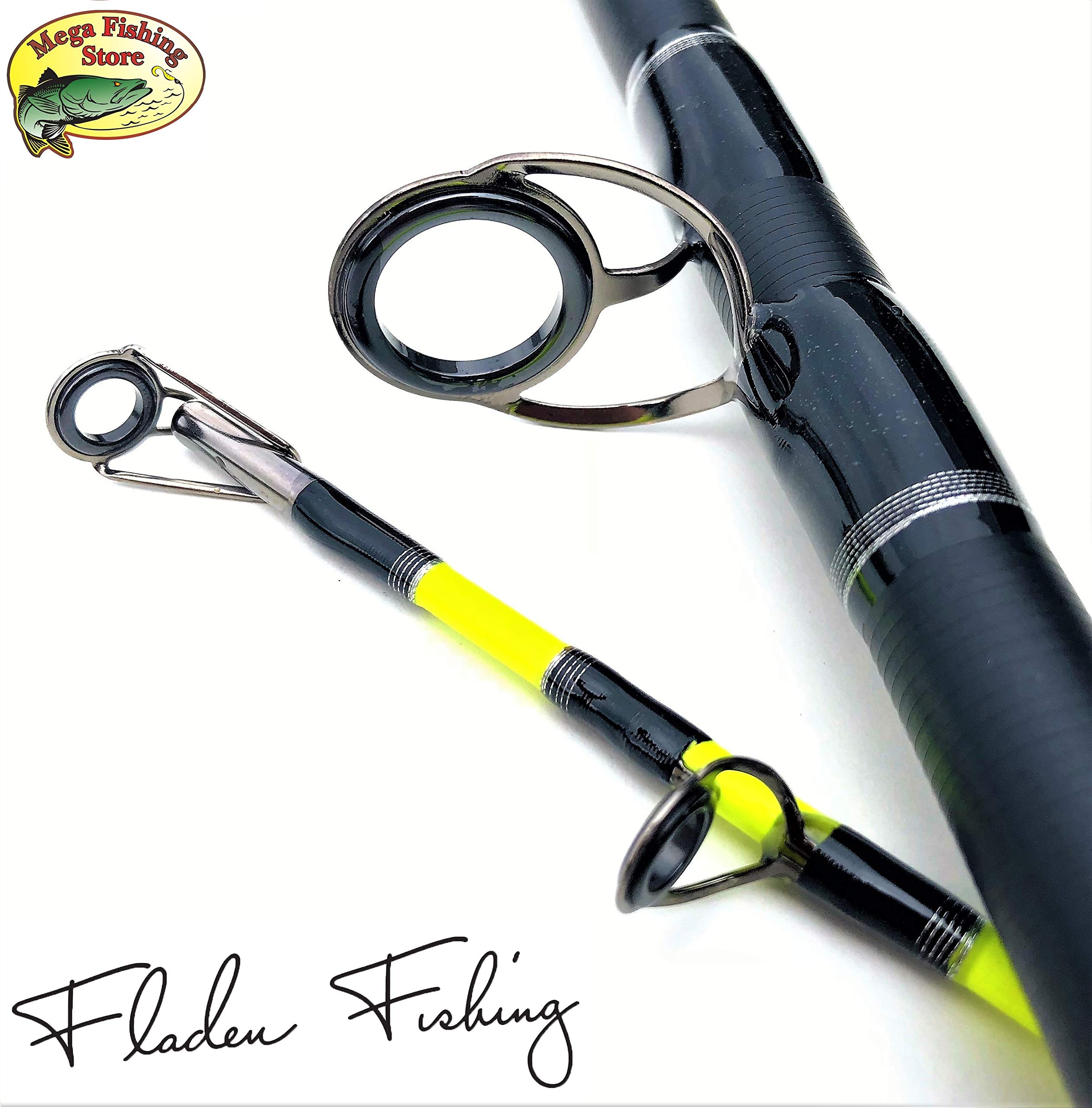 FLADEN Fishing Norwegen Angelset Combo Boot Hochsee Rute 2,10m 20-30 lbs/Bootsrute + Multirolle + Schnur