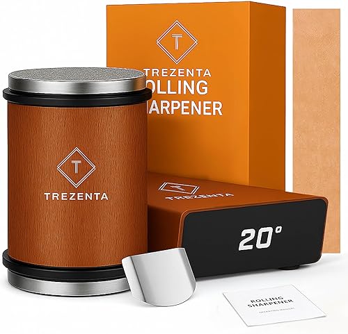 Kit de afilador de cuchillos rodantes, kit de afilado magnético N45 con base de 15 y 20, juego de afiladores de cuchillos de cocina con 400