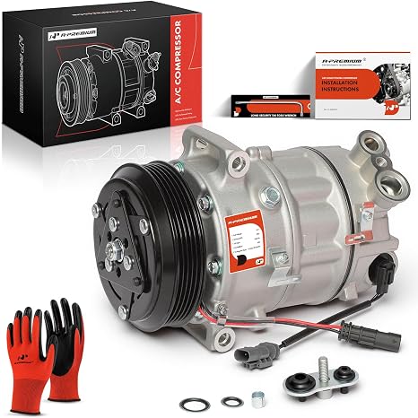 Air Conditioner AC Compressor with Clutch, Compatible with Ford F-150 ...