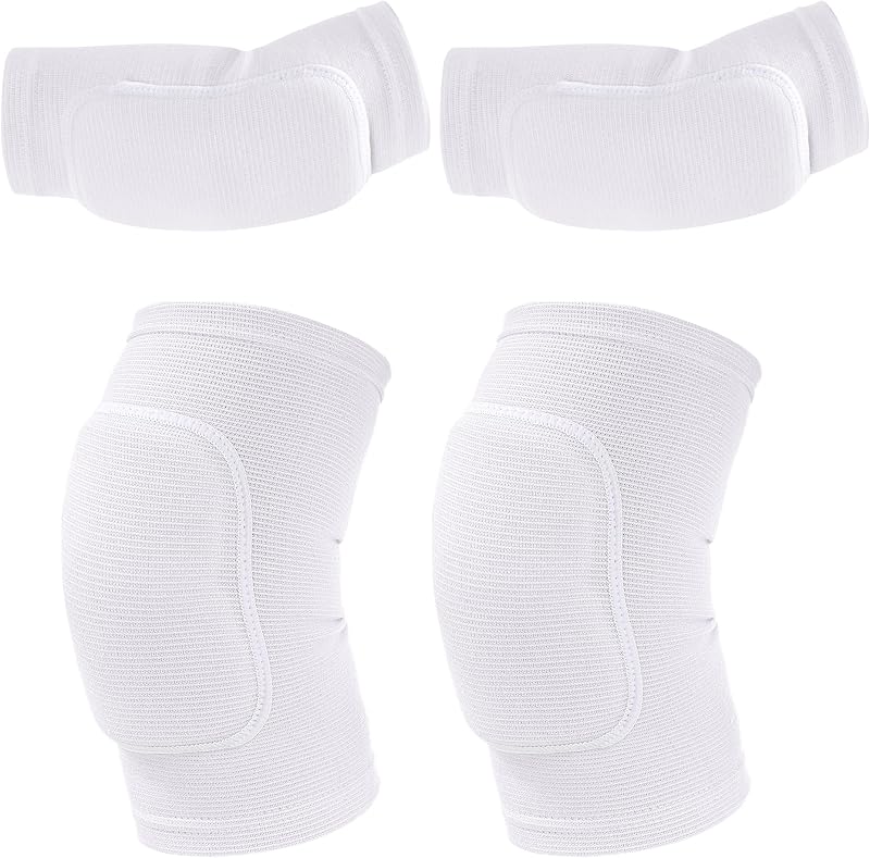 Volleyball Knee Pads and Volleyball Arm Pads Set for Kids Youth Volleyball Yoga Dance Football Basketball Running, Small