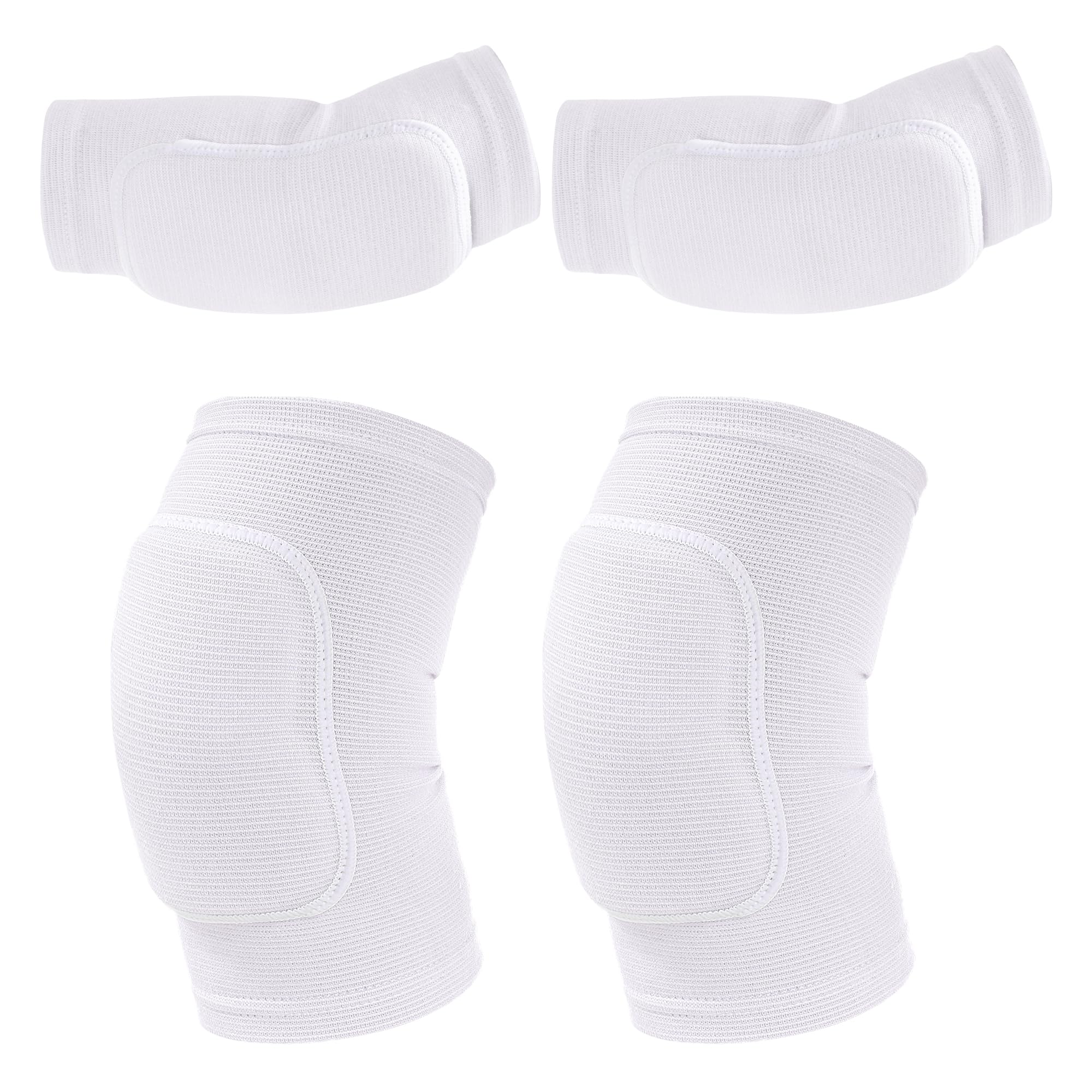 obmwang Volleyball Knee Pads and Volleyball Arm Pads Set for Kids Youth Volleyball Yoga Dance Football Basketball Running, Meduim