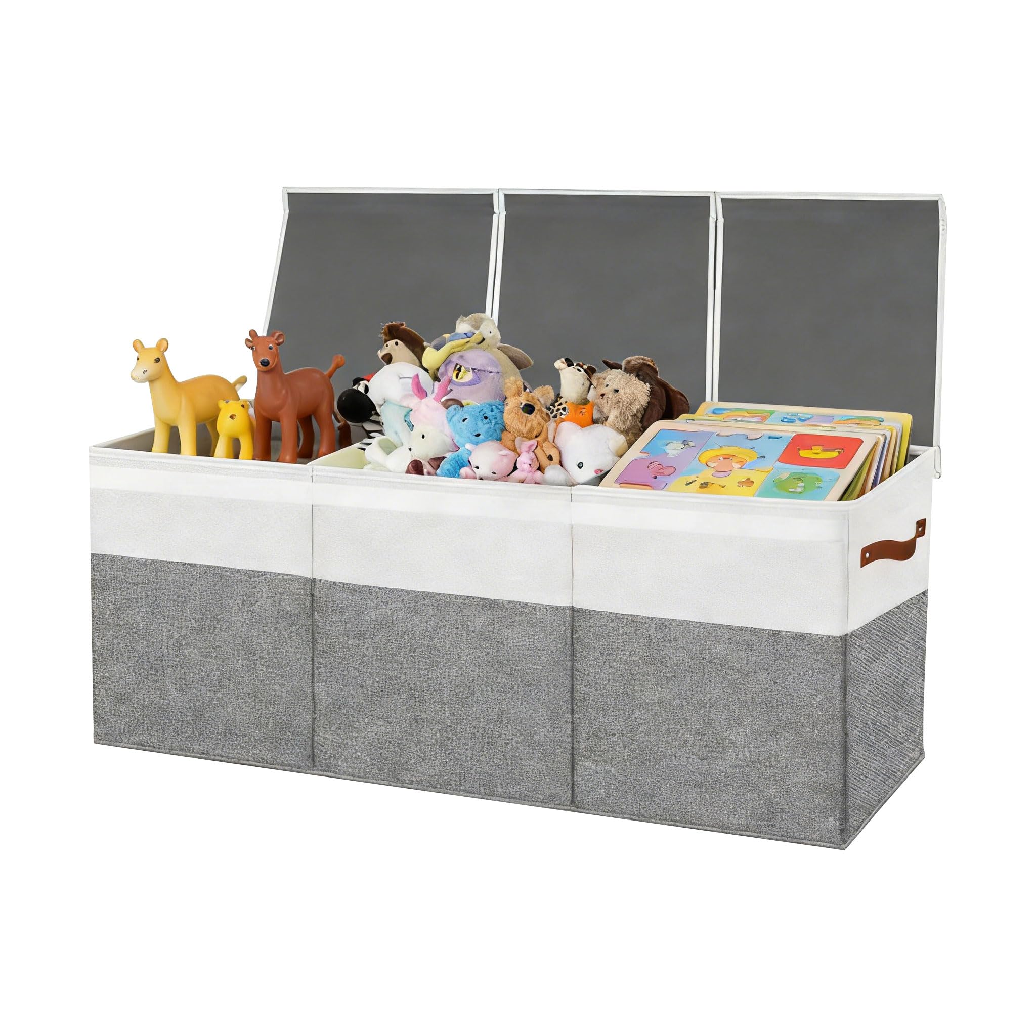Msioytog Large Capacity S Toy Bin 150L Volumes Foldable Design Space Saving Heavy Duty Toy Storage Container Foldable Cover