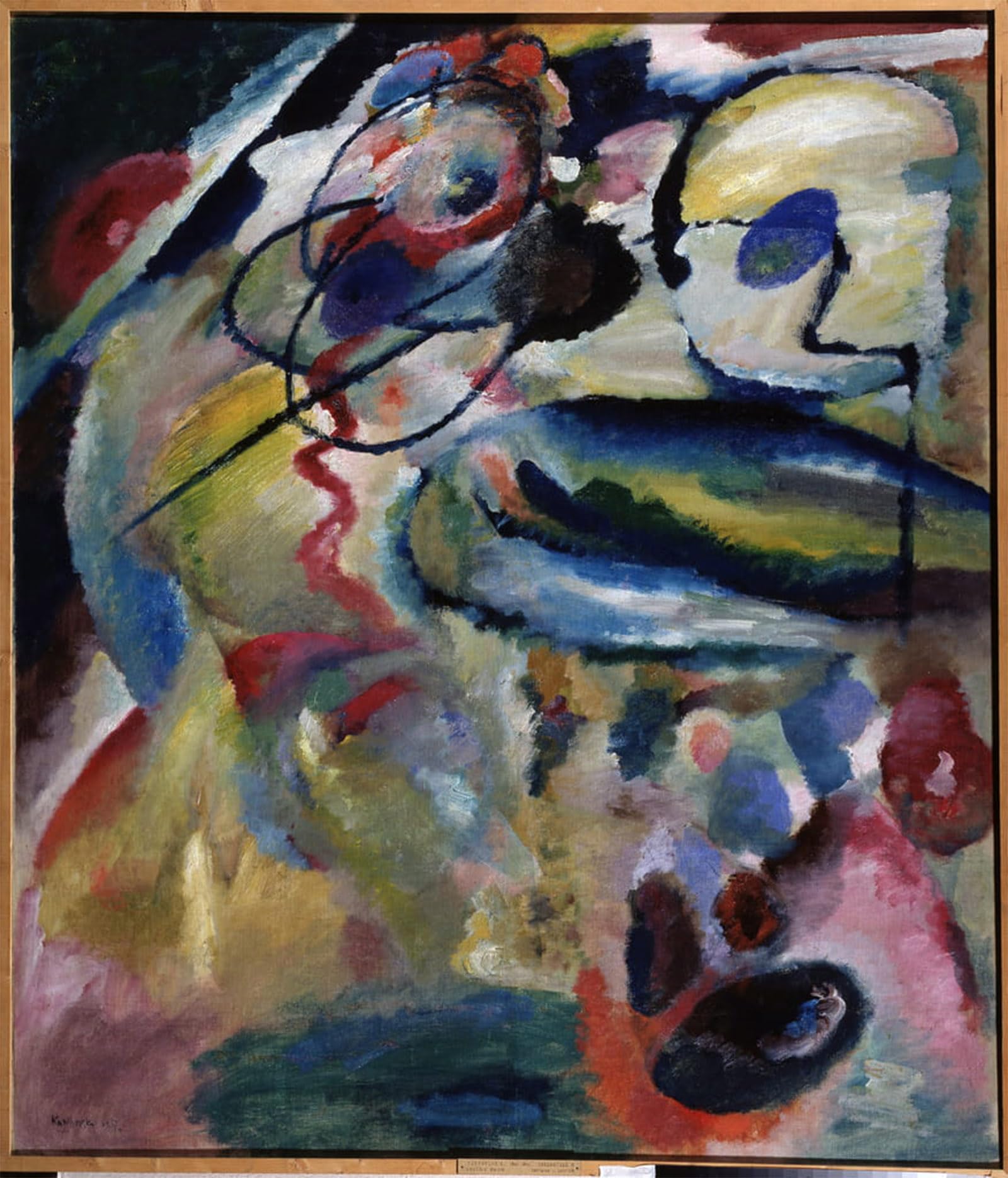 Lienzo Kandinsky 60x90cm cuadro abstracto moderno pared 5