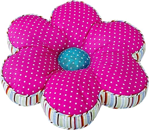 Miniatura 10 de ABREEZE Almohada en forma de flor para silla, cojín de asiento de lunares, almohada de 16 x 16 pulgadas, almohada en forma de flor, cojín de