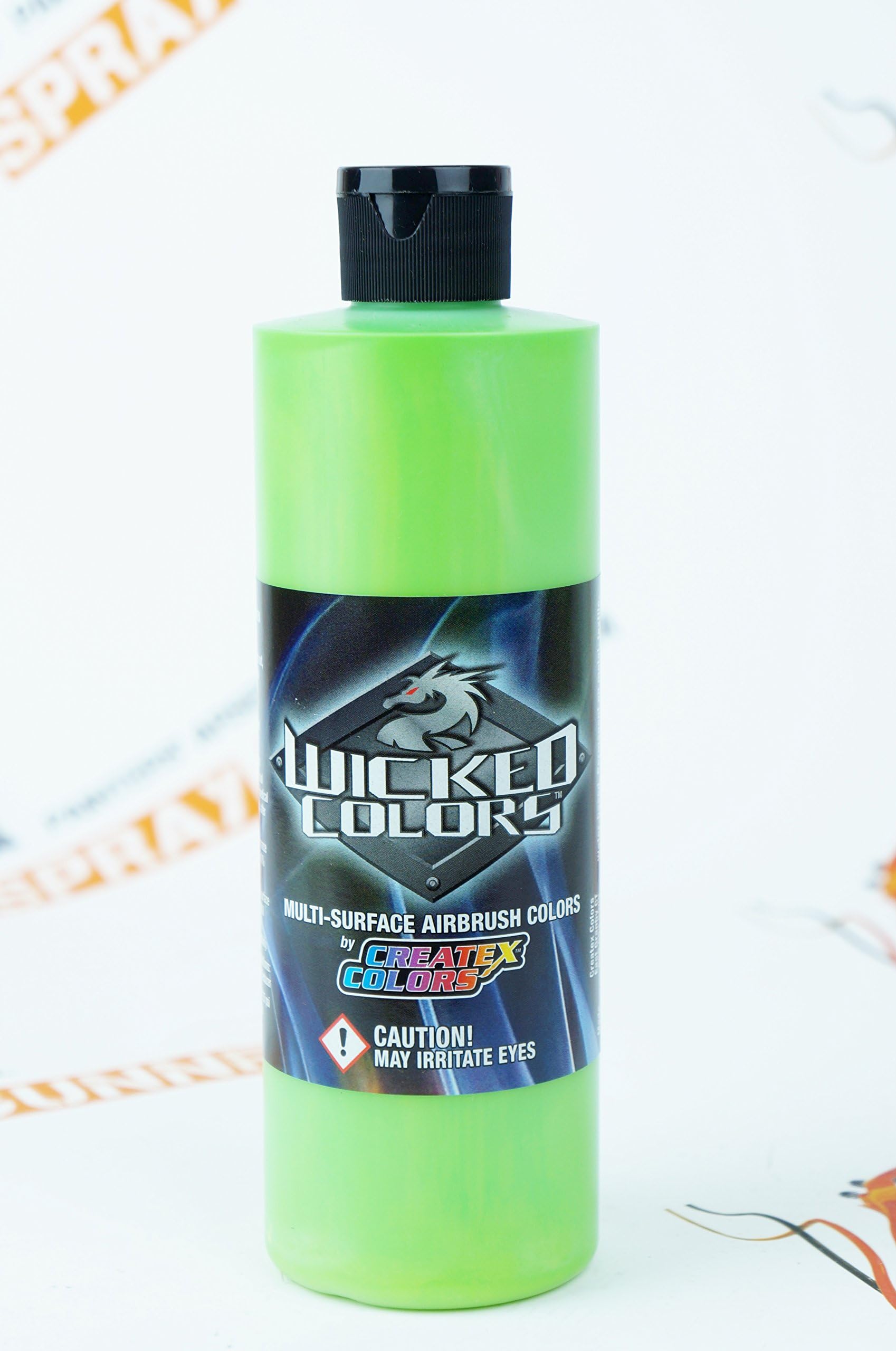 Createx Wicked Colors W305 Pearl Lime Green 16oz. Water-Based Universal Airbrush Paint. by SprayGunner