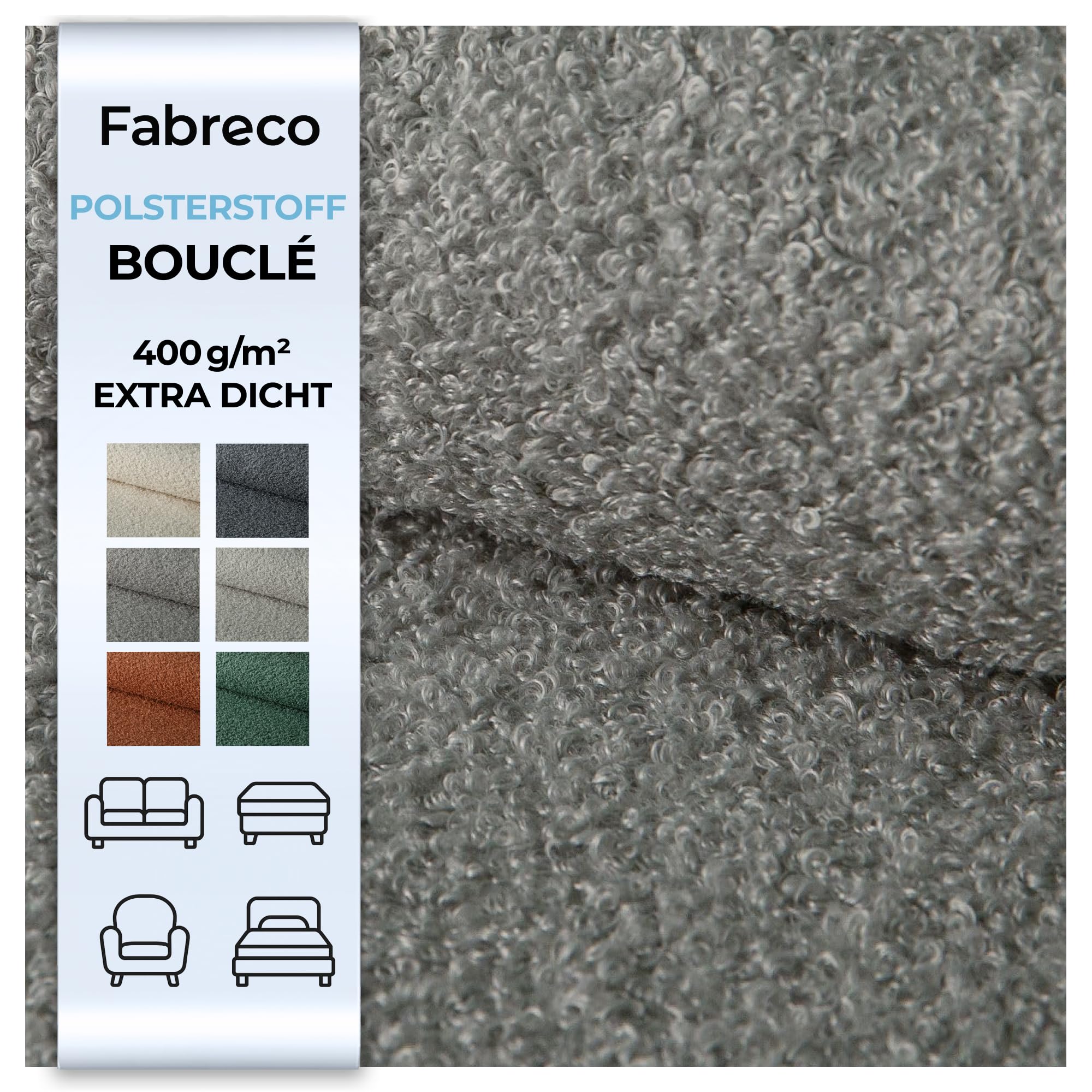 Fabreco ALVELLA Microfaser 3 M x 148 cm, Verlours, Möbelstof