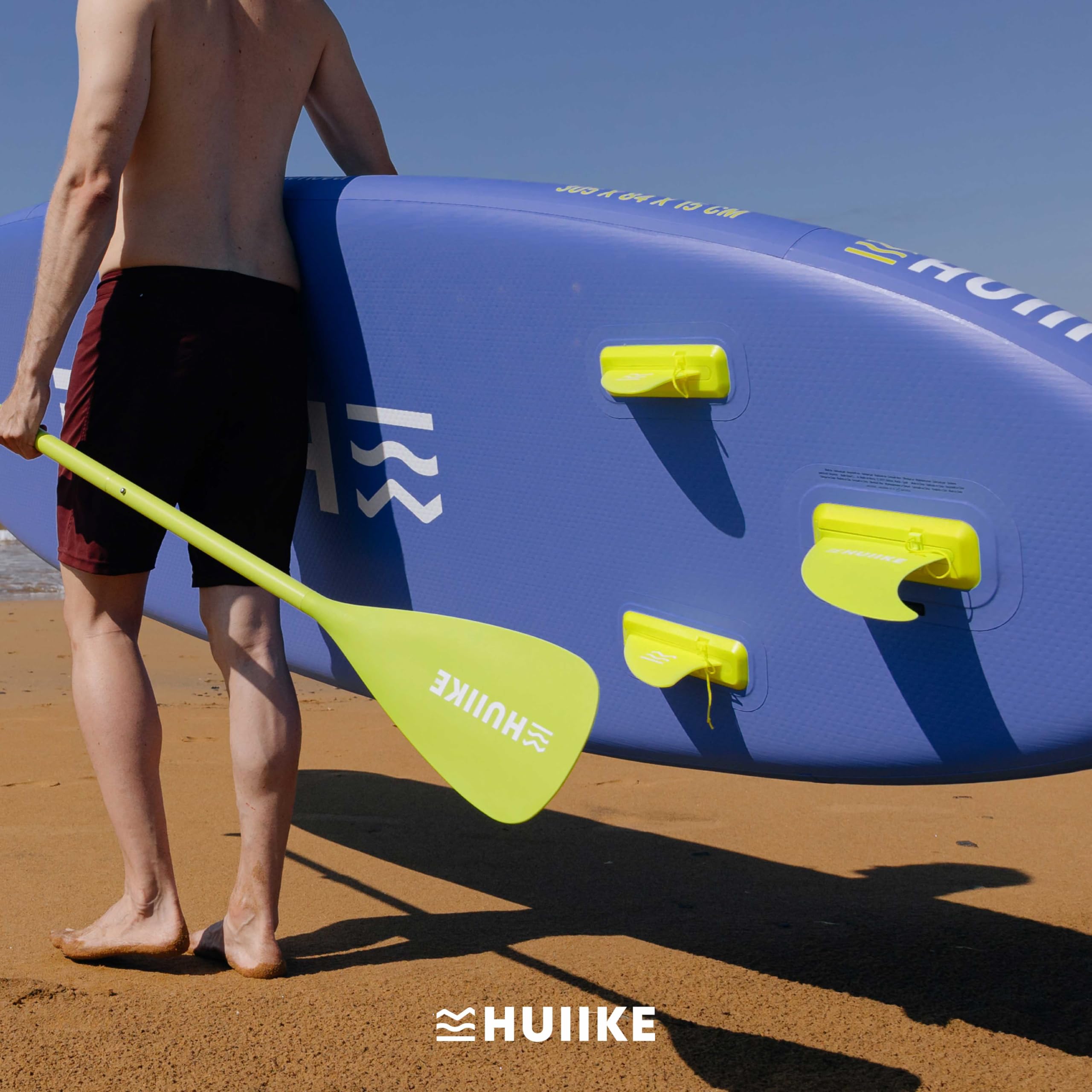 Zestaw 3 Wymiennych, Odłączanych Finów - HUIIKE | Fin do Wymiany na Tablicy Stand Up Paddle Board, Akcesoria do Planszy SUP, Wymienny Fin, SUP Akcesoria Planszy Stand Up Paddle Board