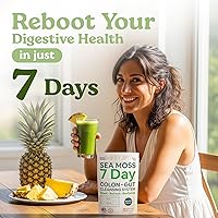 Vista 7 de Atlantic Naturals Polvo de limpieza de 7 colones de musgo marino Formulado con cáscara de psyllium, fibra y polvo de senna Apoya la salud inmune