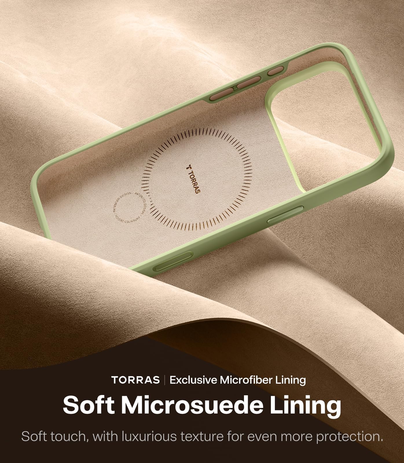 TORRAS Ostand Q3 Wind silicona funda para iPhone 17 Pro (actualización de sensación premium) superior silicona líquida duradera (360° soporte magnético) cámara protección contra caídas funda para