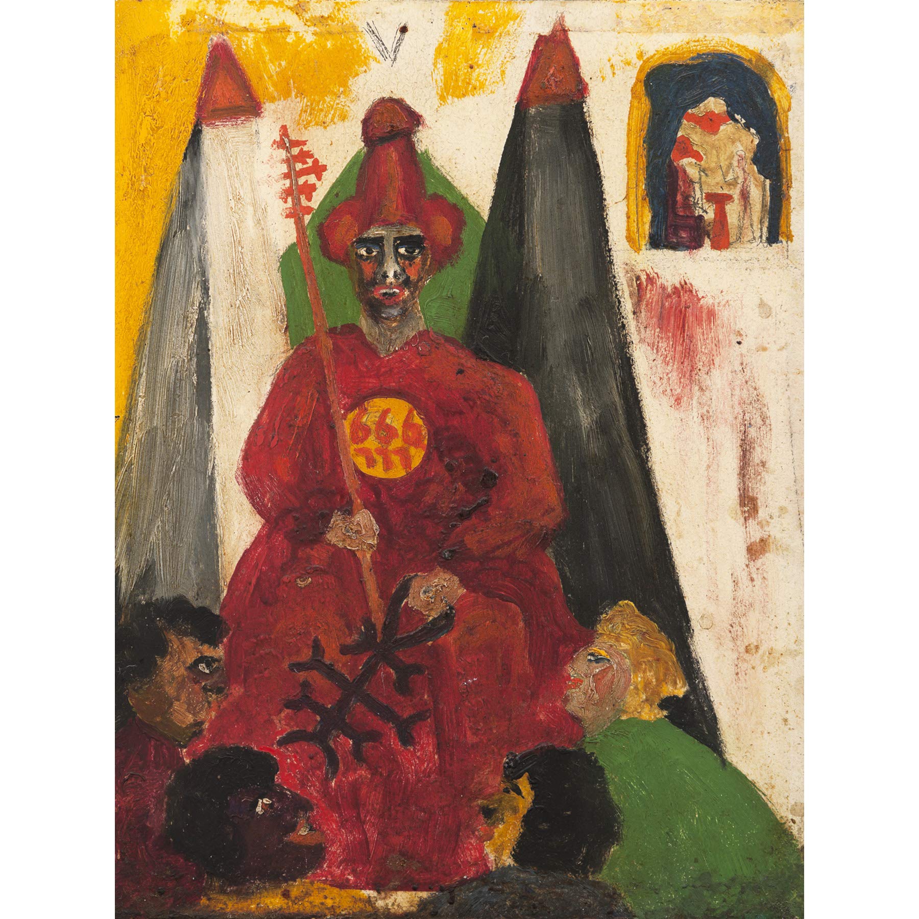 Crowley The Hierophant Large Canvas Wall Art Print