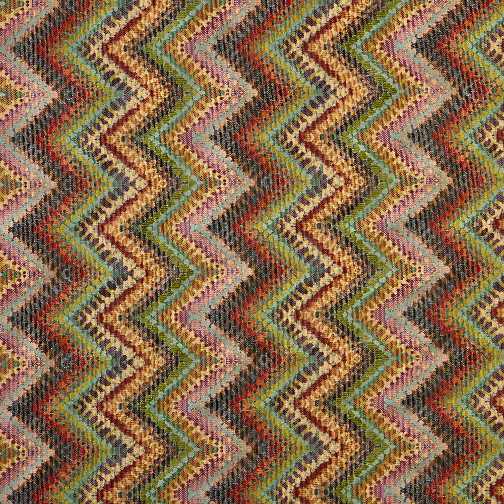 Kt KILOtela - Tela Tapicería, Jacquard Gobelino, Tapizar Sillas, Cojines, Cabecero, Sofá, Bolsos, Resistente al Desgaste, Costura, 100 cm Largo x 280 cm Ancho, Geométrico, Multicolor, 1 metro — view 71