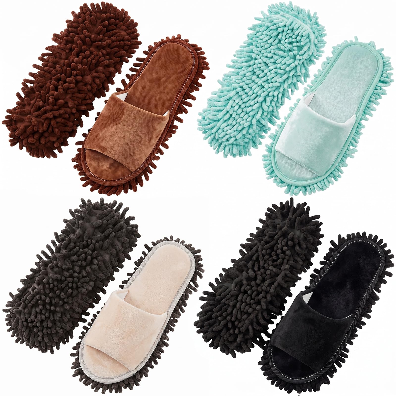 Jecery Microfiber Clean Mop Slipper